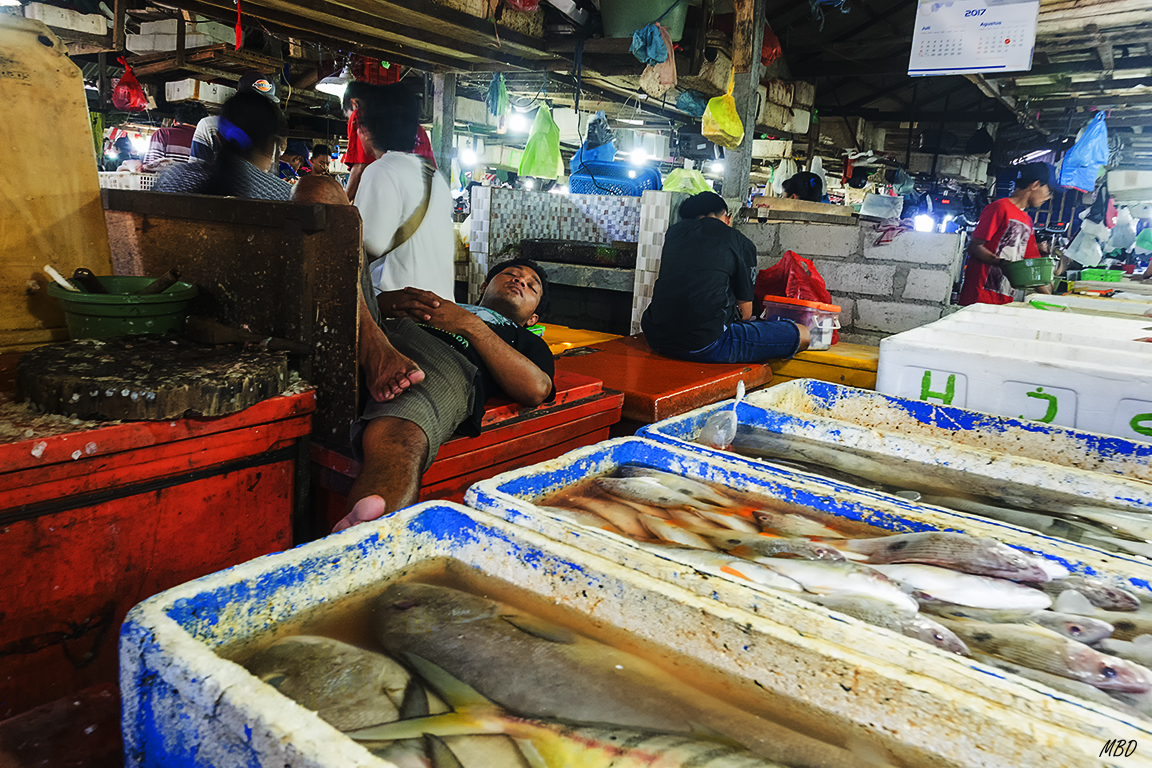 Jimbaran. Mercado de pescado.