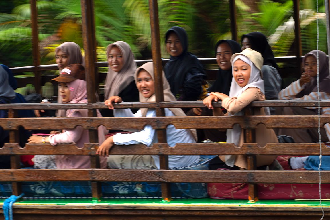Nos cruzamos con gente sonriente