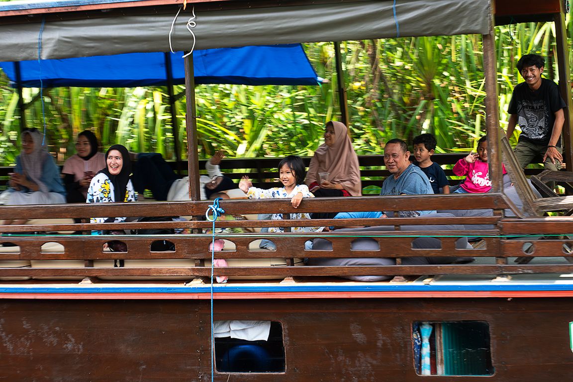 Nos cruzamos con gente sonriente